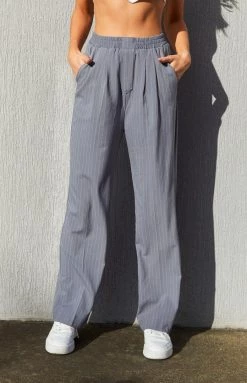 Lioness Agyness Slate Pinstripe Pant New