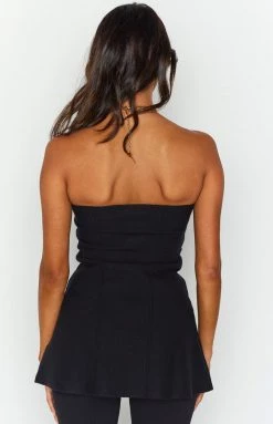 Lioness Anderson Black Strapless Top