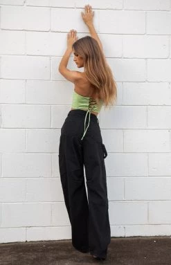 Lioness Miami Vice Denim Black Pants