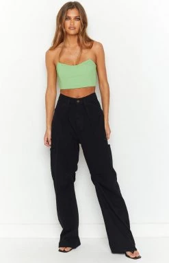 Lioness Miami Vice Denim Black Pants