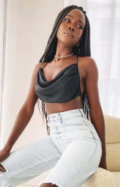 Lioness Born To Be Wild Crop Top Black Tops