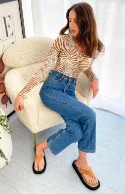 Tops Lioness Collins Mesh Top Brown 11 Tops Lioness Collins Mesh Top Brown