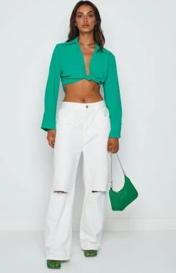 Lioness French Kiss Twist Shirt Green