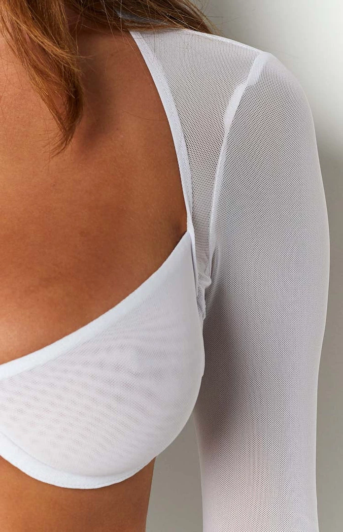 Lioness Gilda White Crop Top Tops 6 Lioness Gilda White Crop Top Tops