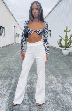 Tops Lioness Gilda Crop Top Zebra