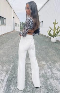 Tops Lioness Gilda Crop Top Zebra