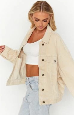 Lioness Giselle Cream Corduroy Jacket