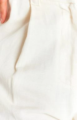 Lioness La Quinta Off White Pant Bottoms