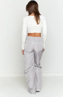 Lioness Miami Vice Grey Swish Pants New