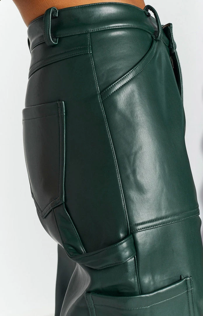 Lioness Miami Vice Moss PU Pants New 9 Lioness Miami Vice Moss PU Pants New