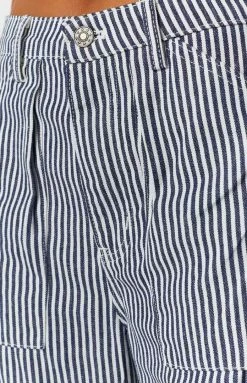 Bottoms Lioness Miami Vice Pant Navy Pinstripe 12 Bottoms Lioness Miami Vice Pant Navy Pinstripe