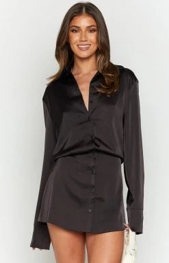 New Lioness Mirror Image Black Mini Dress