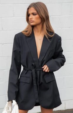 Lioness Olympia Black Blazer Dress