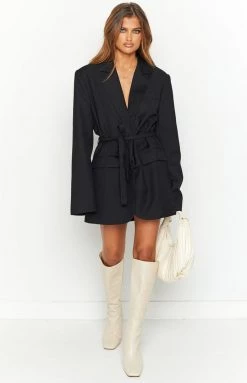Lioness Olympia Black Blazer Dress