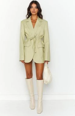 Lioness Olympia Seafoam Blazer Dress Dresses