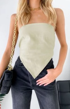 Lioness Pammy Denim Top Cream Tops 17 Lioness Pammy Denim Top Cream Tops