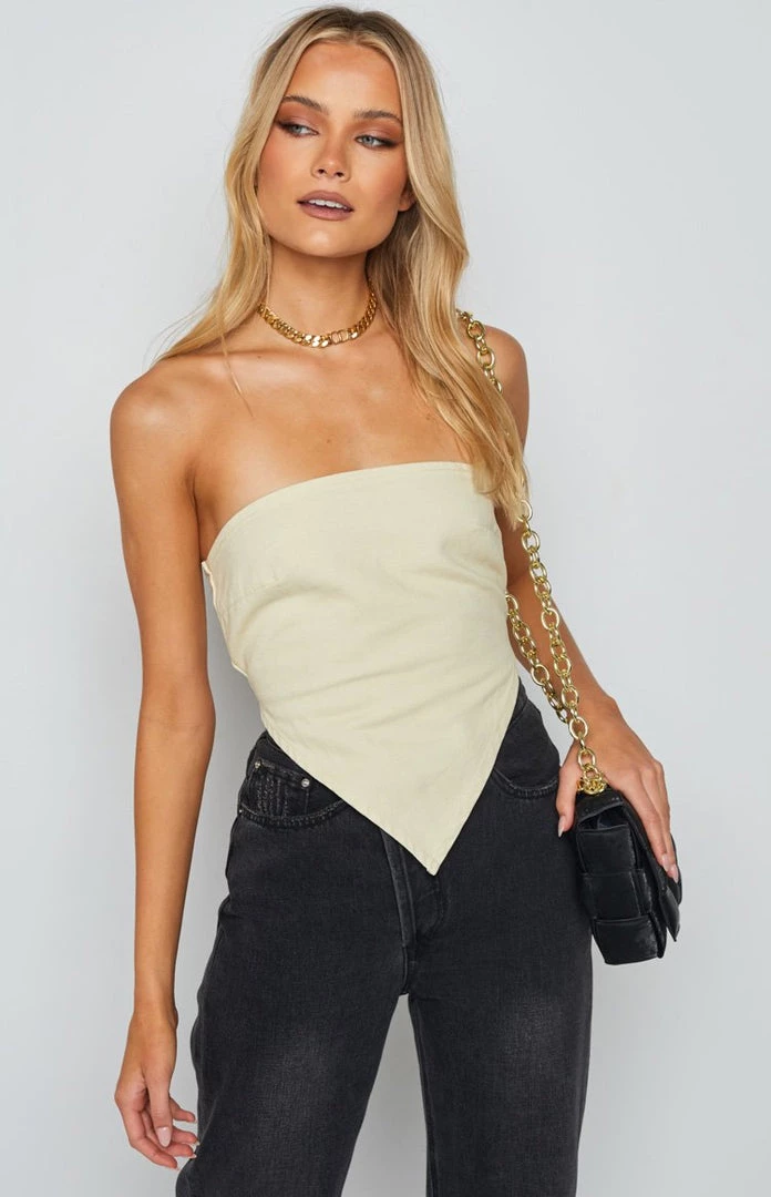 Lioness Pammy Denim Top Cream Tops 5 Lioness Pammy Denim Top Cream Tops