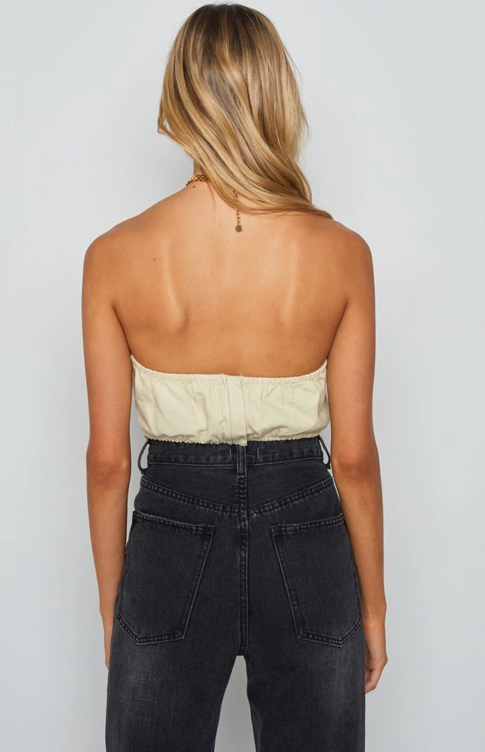 Lioness Pammy Denim Top Cream Tops 7 Lioness Pammy Denim Top Cream Tops