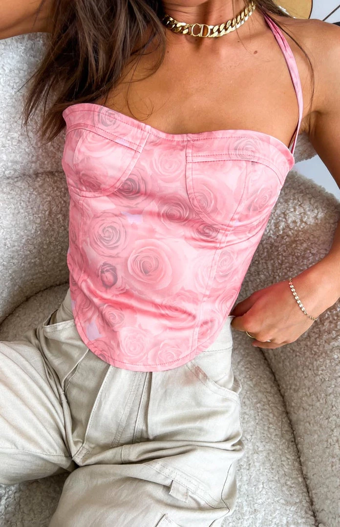 Lioness Purple Rain Corset Pink Tops 8 Lioness Purple Rain Corset Pink Tops