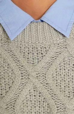 Lioness Sony Grey Knit Crop