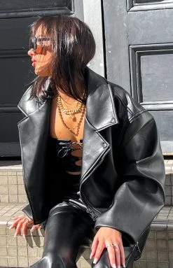 Lioness Staten Island Black Jacket New