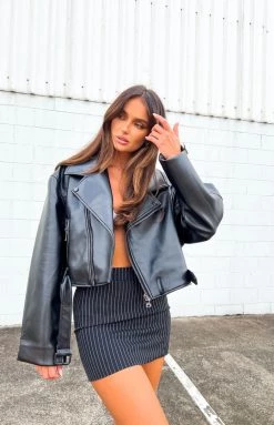 Lioness Staten Island Black Jacket New