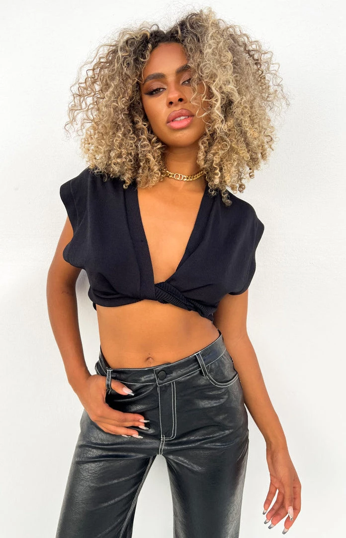 Tops Lioness Stone Cold Black Knit 1 Tops Lioness Stone Cold Black Knit