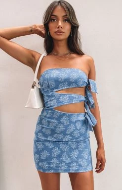 Dresses Lioness The Hannah Mini Dress Rose Denim