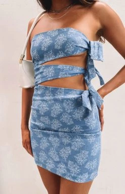 Dresses Lioness The Hannah Mini Dress Rose Denim