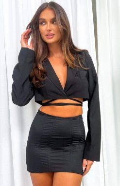 Lioness Venetian Black Corset Skirt Corsets