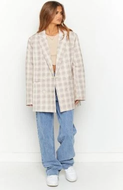 Lioness Wyoming Beige Blazer