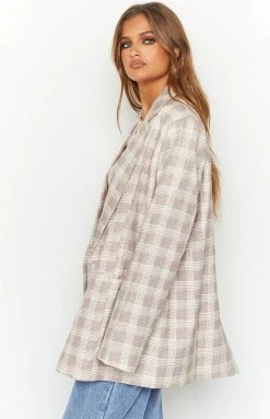 Lioness Wyoming Beige Blazer