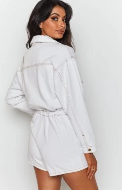 BB Exclusive Lizzo Denim Jumpsuit Cream