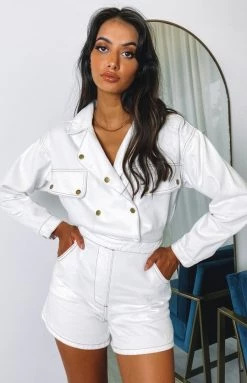 BB Exclusive Lizzo Denim Jumpsuit Cream