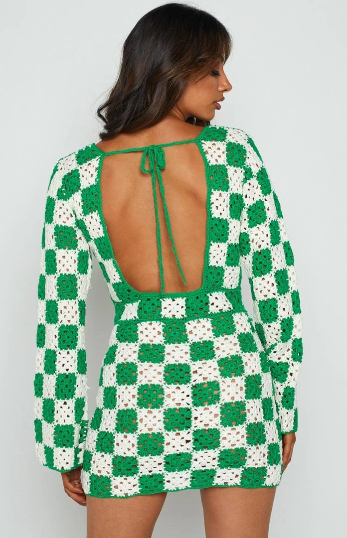 BB Exclusive Faye Green Check Mini Dress Dresses 13 BB Exclusive Faye Green Check Mini Dress Dresses