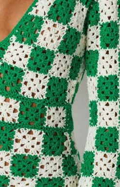 BB Exclusive Faye Green Check Mini Dress Dresses 30 BB Exclusive Faye Green Check Mini Dress Dresses