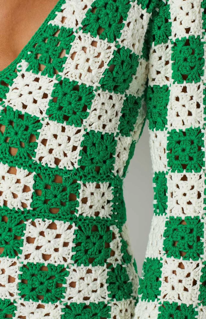 BB Exclusive Faye Green Check Mini Dress Dresses 15 BB Exclusive Faye Green Check Mini Dress Dresses