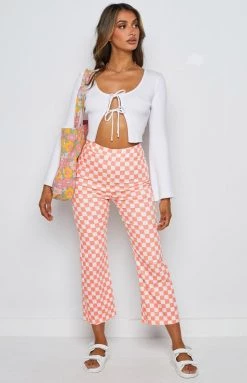 BB Exclusive Lorelai Check Pant Melon