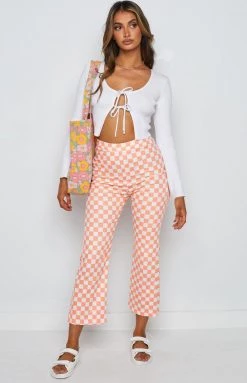 BB Exclusive Lorelai Check Pant Melon