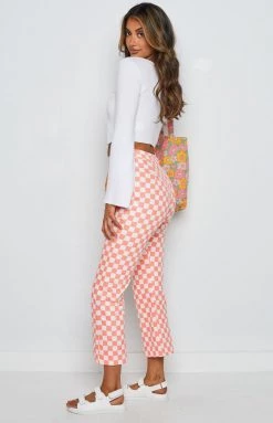 BB Exclusive Lorelai Check Pant Melon