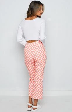 BB Exclusive Lorelai Check Pant Melon