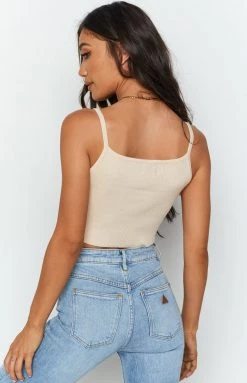 Beginning Boutique Tops Love Like This Knit Top Beige