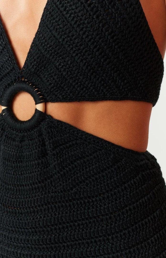 BB Exclusive Love Sick Black Crochet Halter Mini Dress 7 BB Exclusive Love Sick Black Crochet Halter Mini Dress