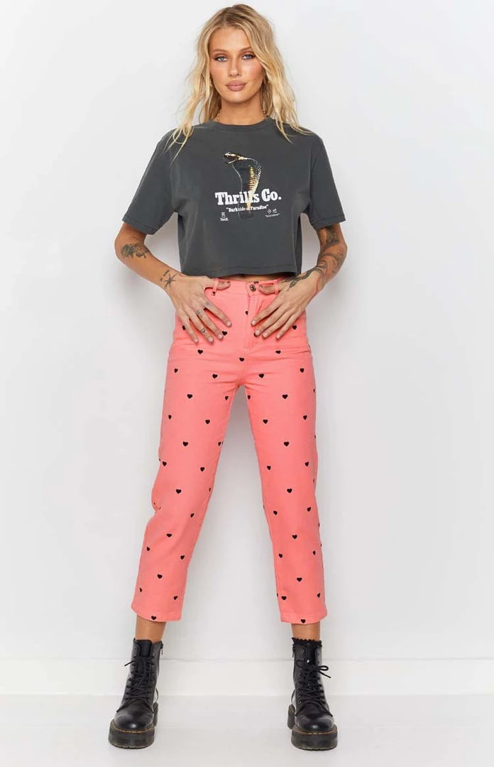 Beginning Boutique Love Struck Pants Pink Bottoms 4 Beginning Boutique Love Struck Pants Pink Bottoms