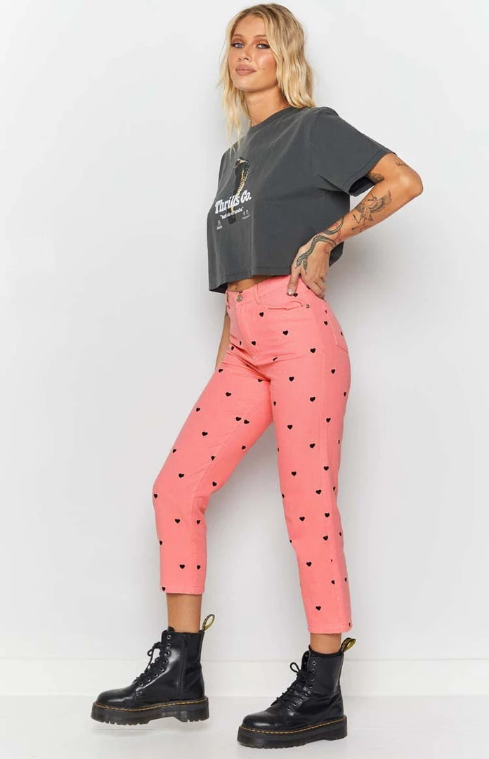 Beginning Boutique Love Struck Pants Pink Bottoms 6 Beginning Boutique Love Struck Pants Pink Bottoms