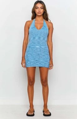 Beginning Boutique Lovefool Mini Dress Blue Dresses