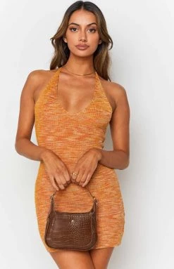 Beginning Boutique Lovefool Mini Dress Orange Dresses