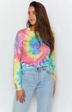 Beginning Boutique Love You Different Tie Dye Sweater Rainbow 13 Beginning Boutique Love You Different Tie Dye Sweater Rainbow