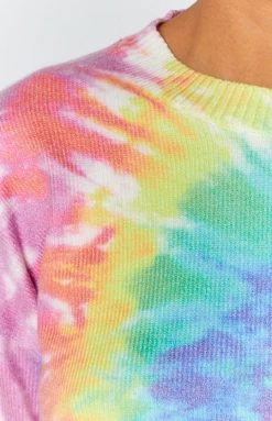 Beginning Boutique Love You Different Tie Dye Sweater Rainbow 16 Beginning Boutique Love You Different Tie Dye Sweater Rainbow