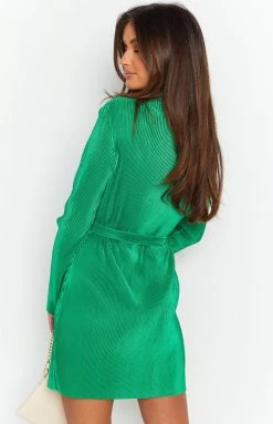 Beginning Boutique Dresses Lua Green Plisse Mini Dress 10 Beginning Boutique Dresses Lua Green Plisse Mini Dress